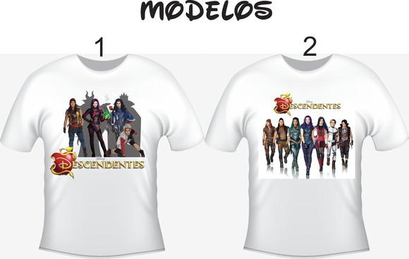 Camiseta Descendentes - Escolha Seu Modelo
