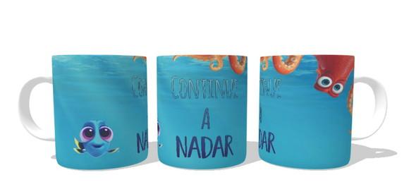 Caneca Continue a Nadar - Dory - Procurando Dory