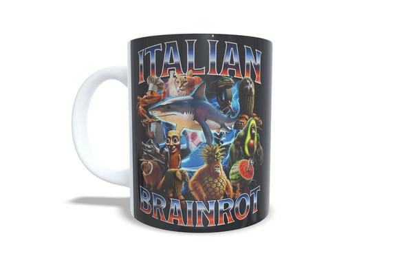 Caneca Brainrot Tralalero Tralala Tung Tung Tung Sahur Meme