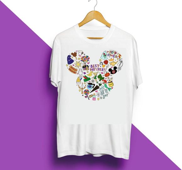 Camiseta Ícones da Disney