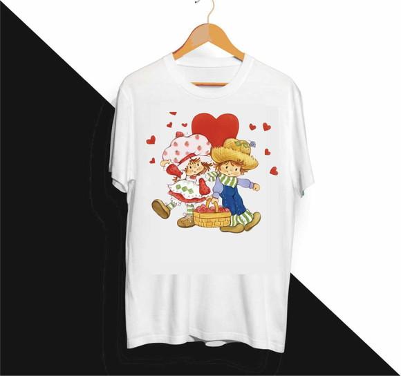 Camiseta Moranguinho e Limãozinho Vintage 80
