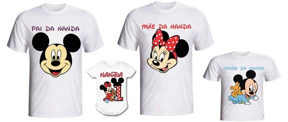 Camiseta Kit Baby Disney Kit /04 - Personalizada
