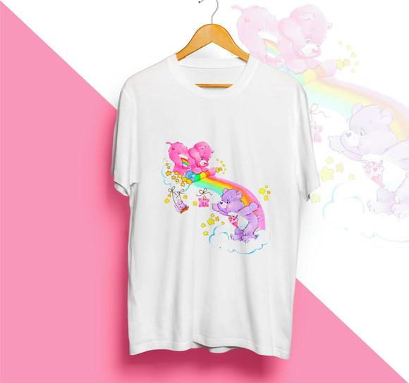 Camiseta Ursinhos Carinhosos Care Bears Rainbow
