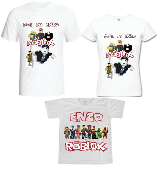 Camiseta R.O.B.L.O.X Kit /03 camisetas - Personalizada