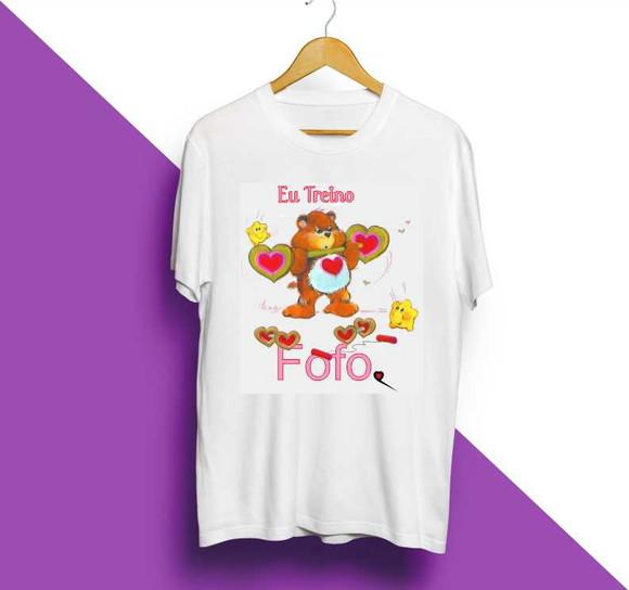 Camiseta Eu Treino Fofo Ursinhos Carinhosos