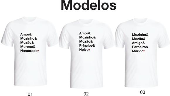 Camiseta Namorado Noivo Marido - Personalizável Escolha