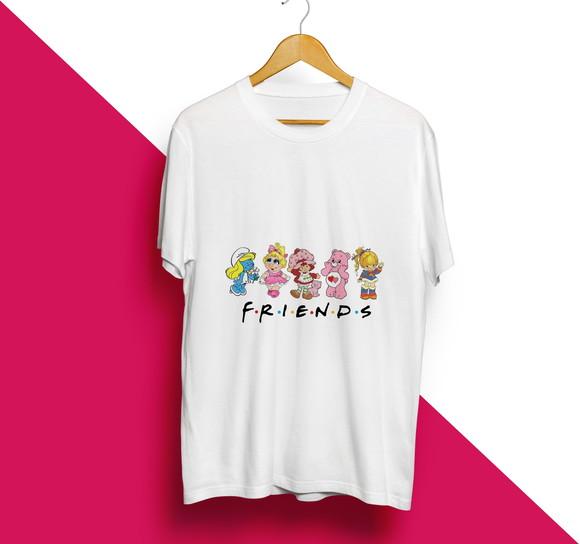 Camiseta Friends Vintage Desenhos Anos 80 90