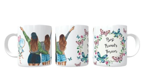 Caneca Best Friends Forever Amigas