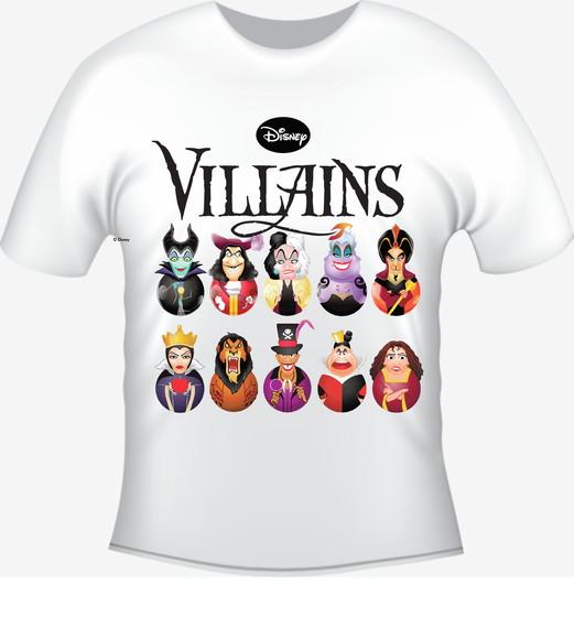 Camiseta Vilões Vilãs