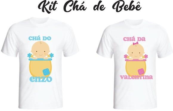 Camiseta Chá de Bebê - Personalizada