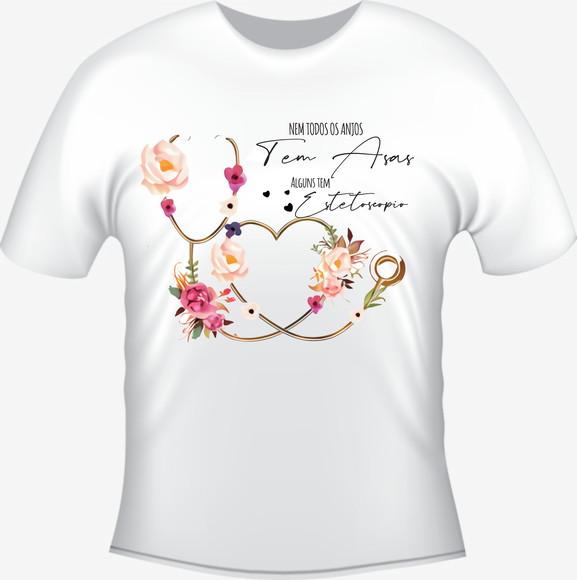 Camiseta Nem Todos Os Anjos Tem Asa Médica - Enfermeira