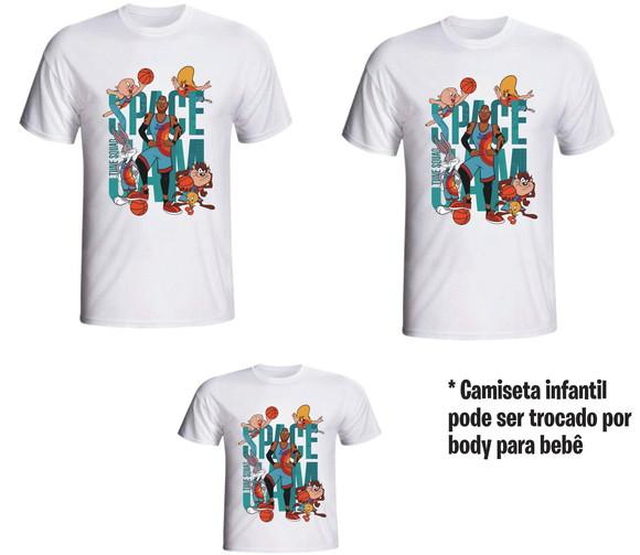 Camiseta Looney Tunes Space Jam 2 Kit c/03