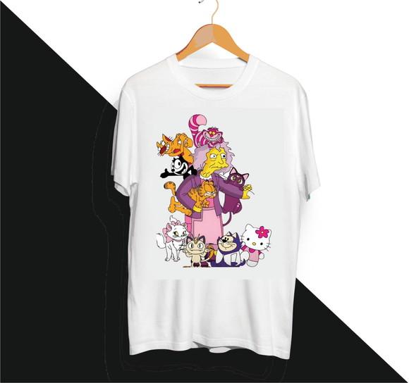Camiseta Louca dos Gatos Cats Lady