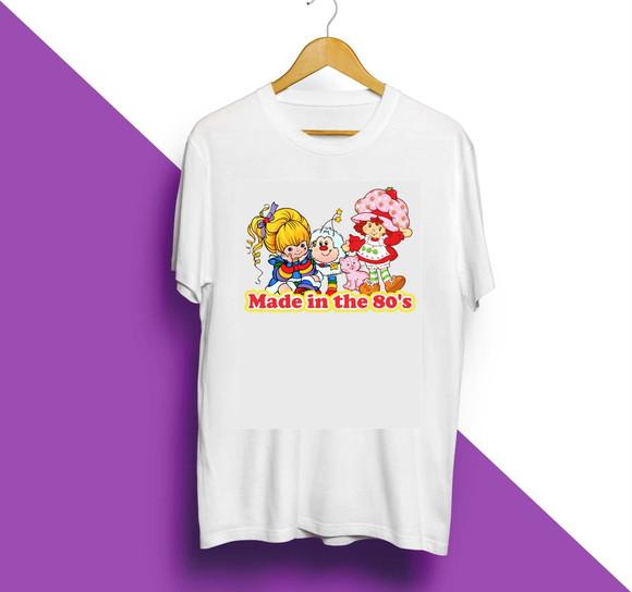 Camiseta Made In The 80 Moranguinho Rainbow Brite Escolha