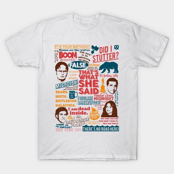 Camiseta The Office Quotes Colors Vida de Escritório