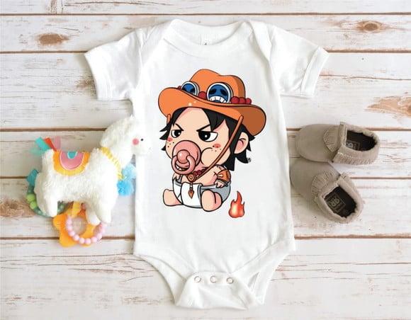 Body para Bebê - Port Gas D. Ace One Piece