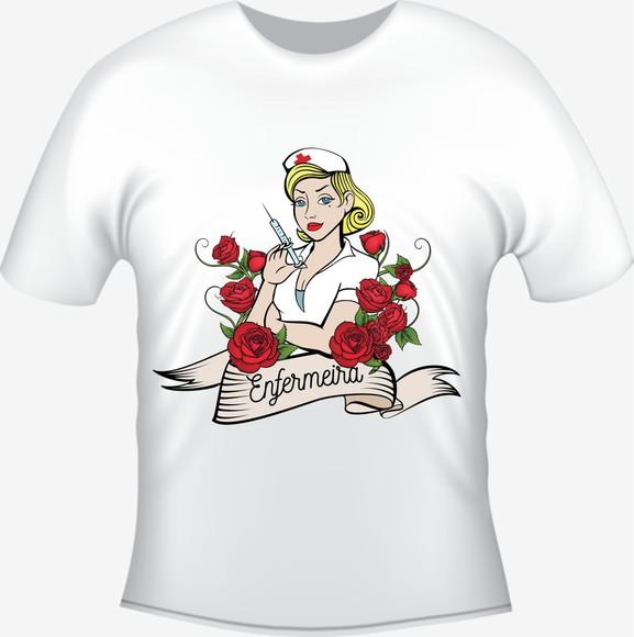 Camiseta Profissão Curso Enfermagem