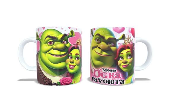 Caneca Meu Ogro Ogra Favorito Shrek Fiona