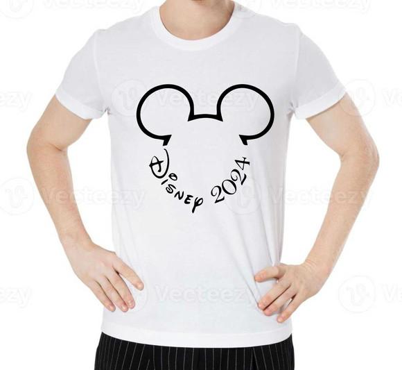 Camiseta Férias na Disney Mickey e Minnie