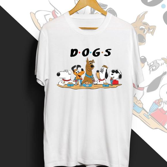 Camiseta Dogs Cachorros Cartoon
