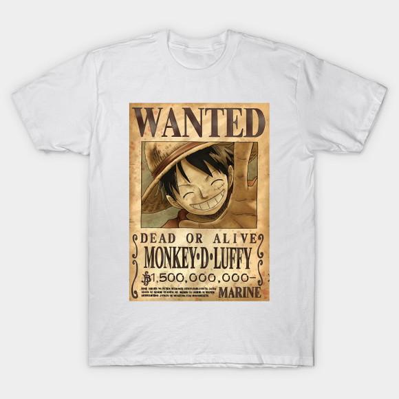 Camiseta Monkey.d.luffy Wanted One Piece