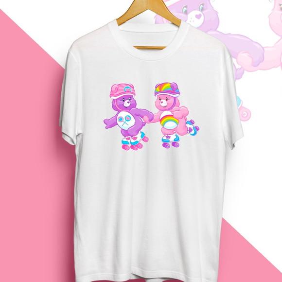 Camiseta Ursinhos Carinhosos de Patins