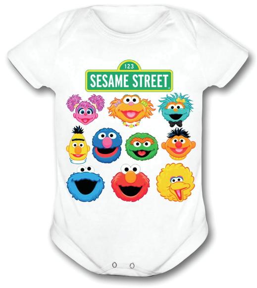 Body Para Bebê Vila Sesamo - Sesame Street