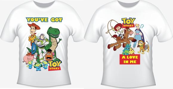 Camiseta Toy Story - Kit C/02 - Namorados Casal