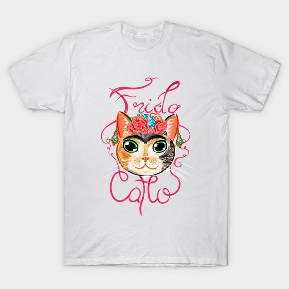 Camiseta Frida Catlo Mãe De Gato