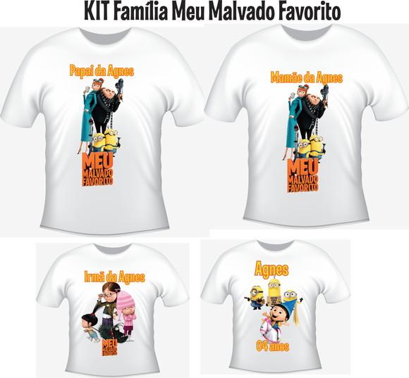 Camiseta Meu Malvado Favorito Kit /04
