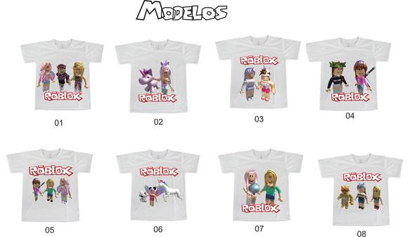 Camiseta R.O.B.L.O.X Game Meninas adulto e infantil
