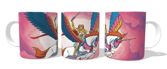 Caneca S.h.e. R.a. Pink Desenhos Anos 80