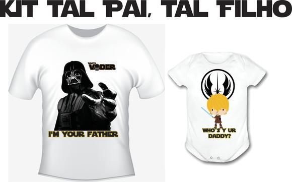 Camiseta Darth Vader e Luke - Star Wars Tal Pai, Tal Filho