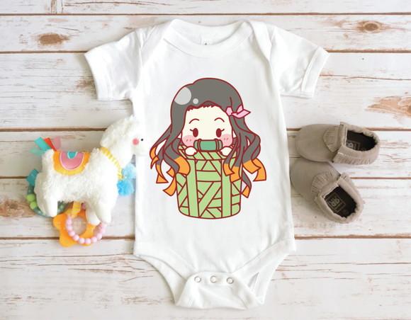 Body para Bebê - Nezuko Chibi Demon Slayer