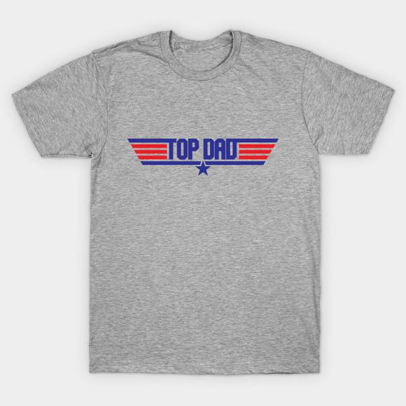 Camiseta Top Dad Top Gun Logo Papai Pai