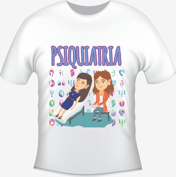 Camiseta Profissão Psiquiatra - Psiquiatria