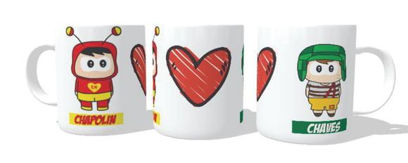 Caneca Chaves e Chapolin