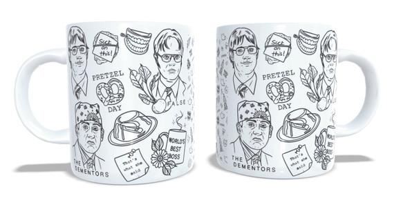 Caneca The Office Icons Michael Jim Dwight