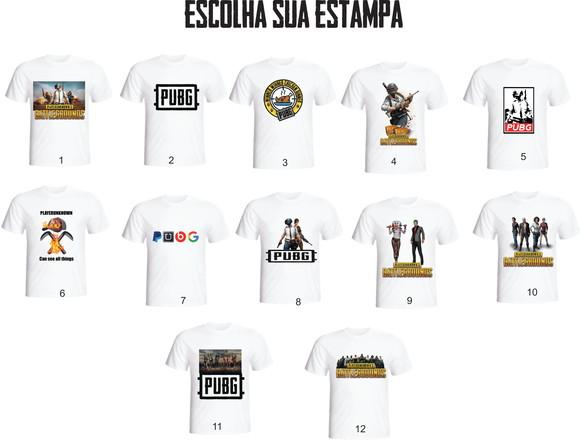 Camiseta Pubg Diversos Modelos - Adulto Infantil