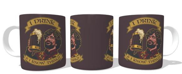 Caneca Tyrion - I Drink and Know Things - Game of Thrones