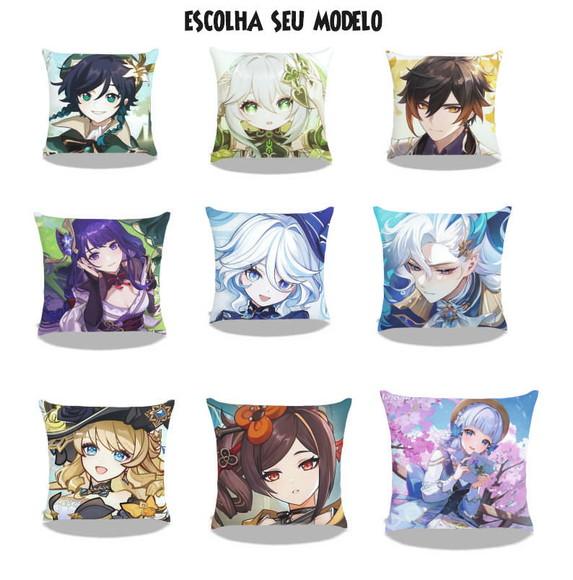 Almofada 30 x 30 Genshin Impact Escolha Seu Modelo