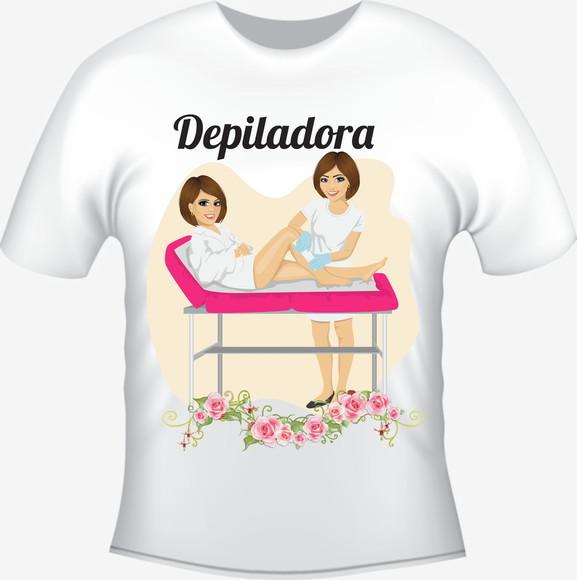 Camiseta Profissão Depiladora - Personalizada