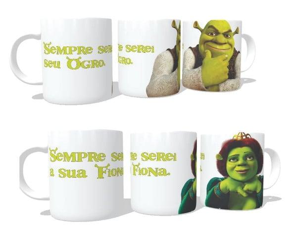 Caneca Shrek e Fiona Kit com 02