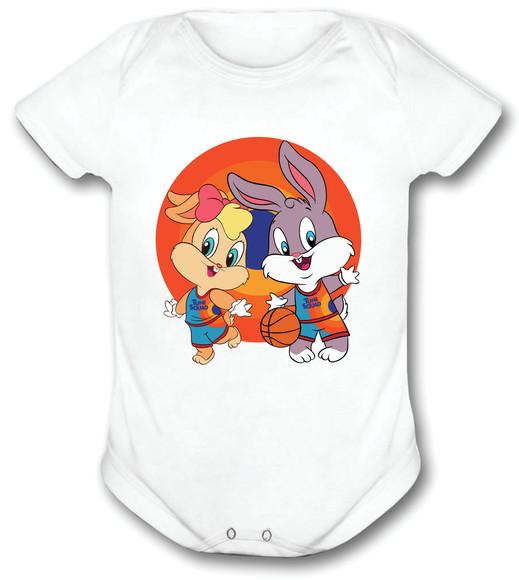 Body Para Bebê - Space Jam 2 Pernalonga E Lolla Bunny