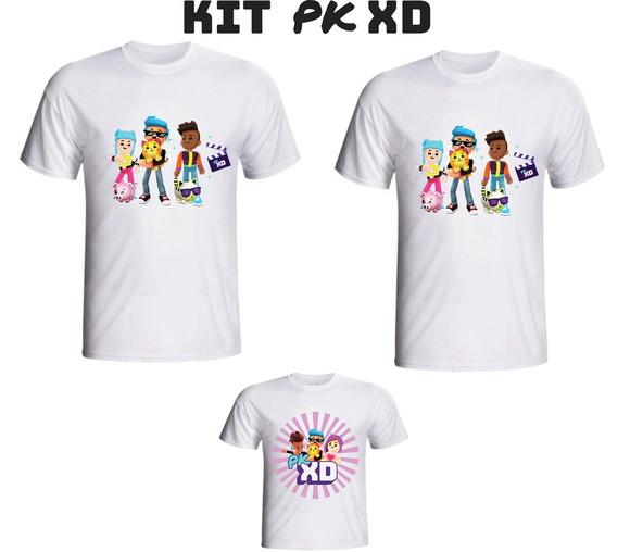 Camiseta PK XD Kit /03 camisetas - Personalizada