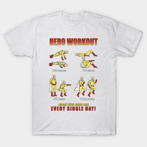 Camiseta One Punch Man Hero Workout