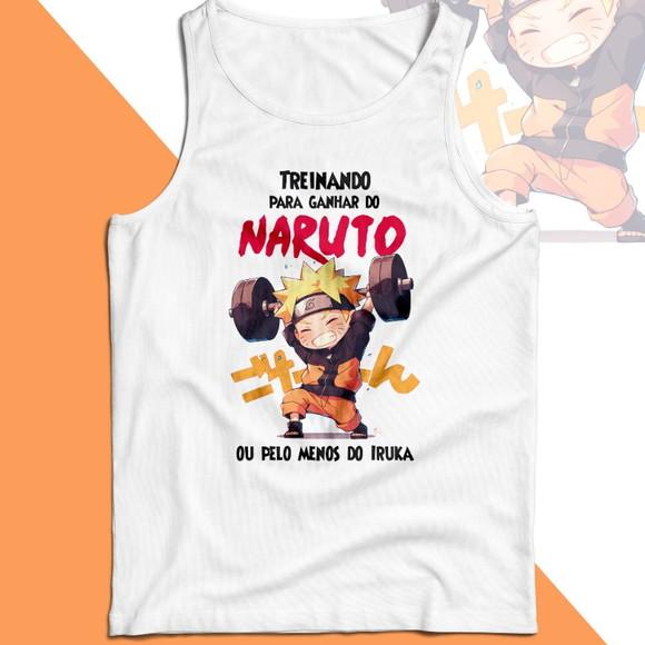 Camiseta Regata Treinando para Ganhar do Naruto