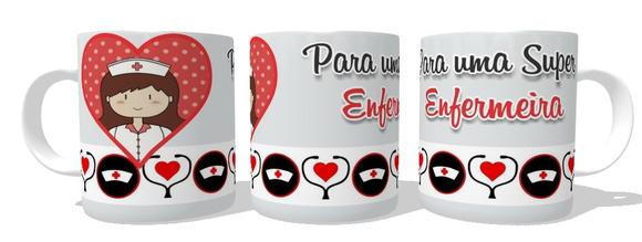 Caneca Profissão Super Enfermeira