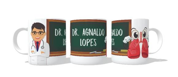 Caneca Profissão Médico - Pneumologista - Personalizada