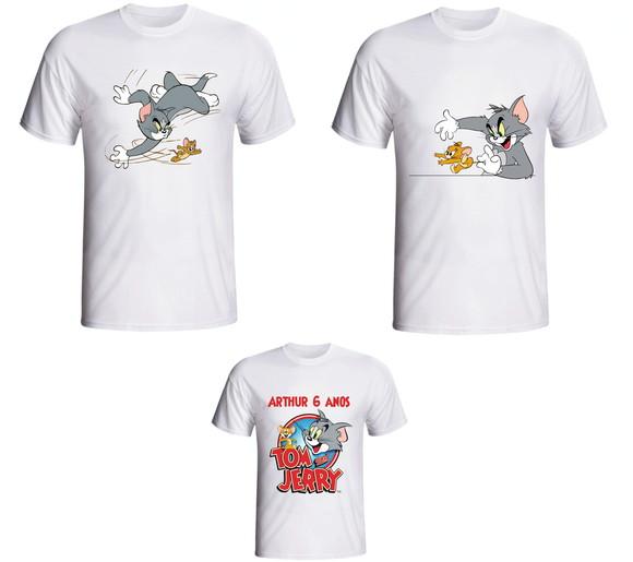 Camiseta Tom And Jerry Kit 3 Camisetas